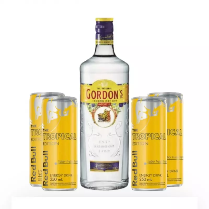 Gin Gordon + 4 Red Bulls.