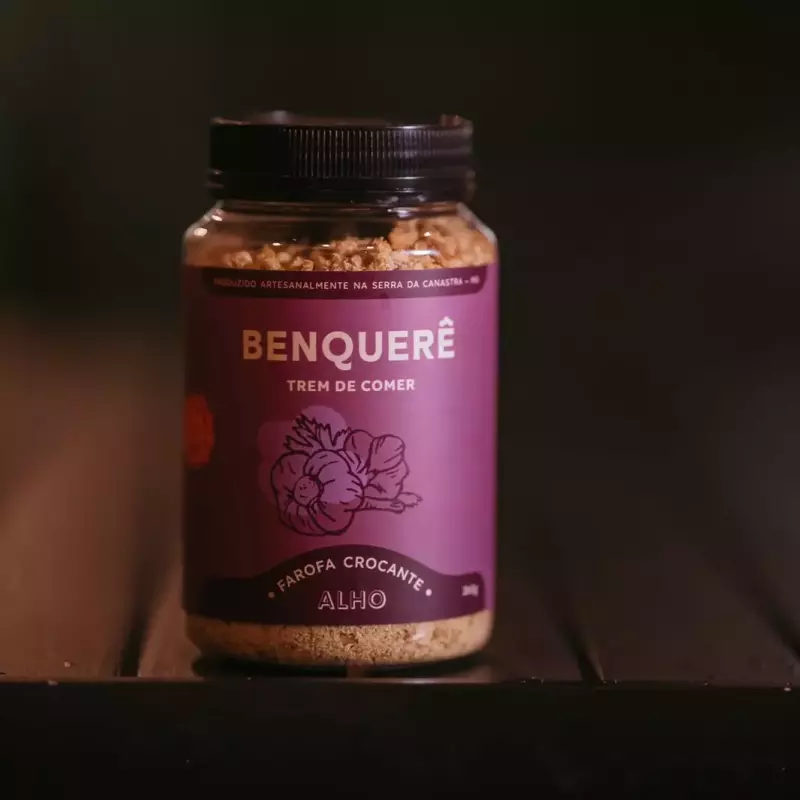 Farofa crocante sabor alho