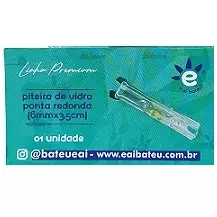 Piteira Vidro Eai Bateu PR 3,5cm