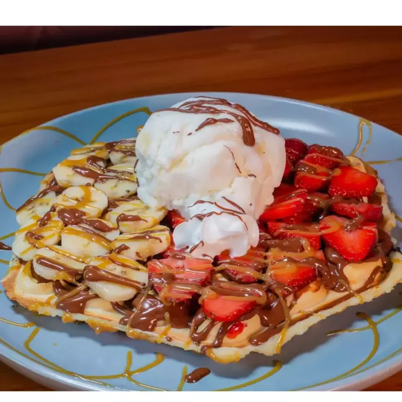 waffles de nutella
