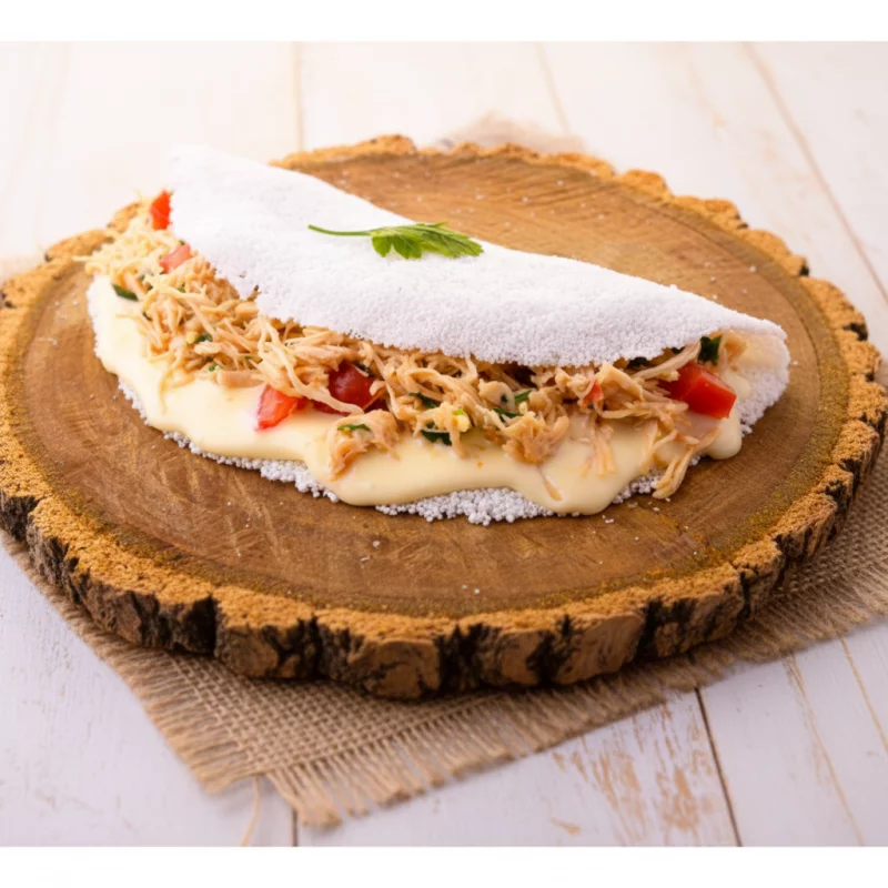 Tapioca recheada 3  sabores