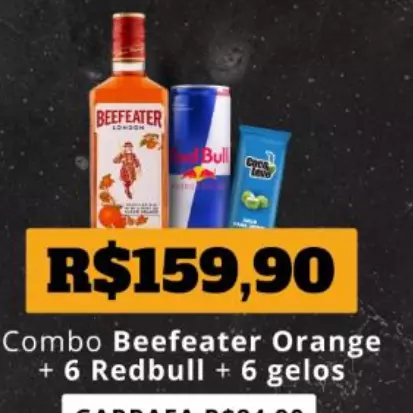 COMBO GIN BEEFEATER ORANGE PROMOÇÃO