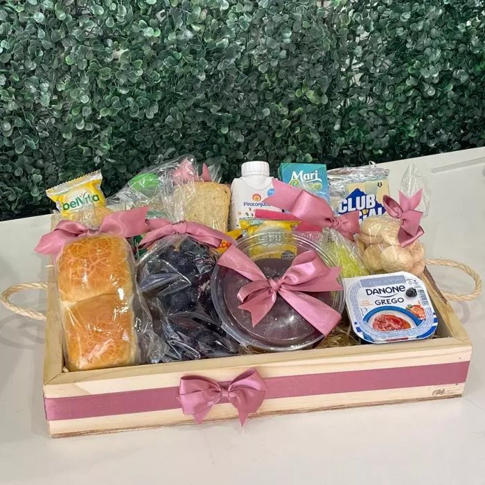 Bandeja de Café da Manhã de Pinus