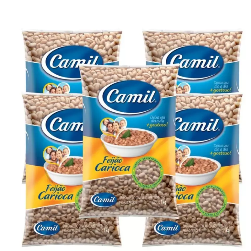 Fardo 5un Feijão Carioca Camil 1kg(copy)