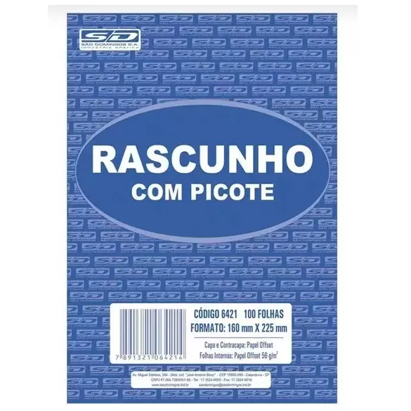 Talão Rascunho c/ Picote (6799)