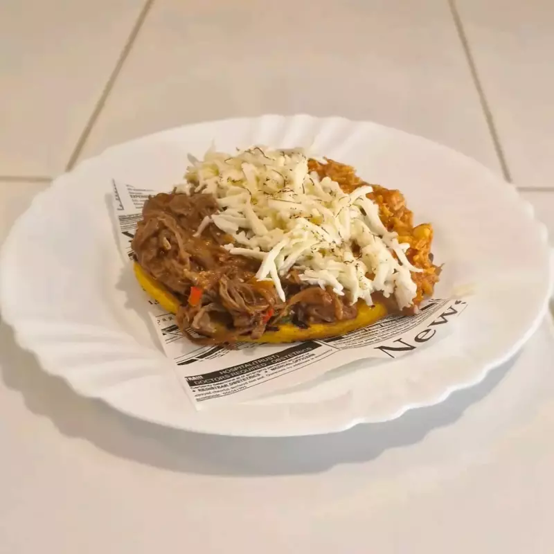 Arepa con carne