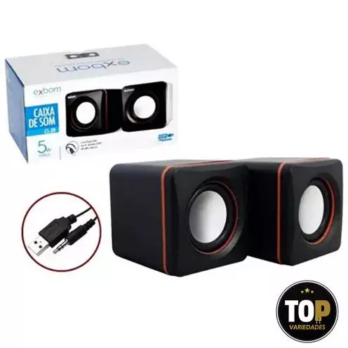 Mini Caixa Som Para Pc Notebook Celular Tv 5w