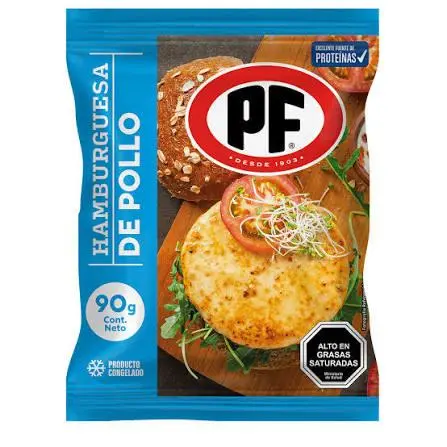 HAMBURGUESA PF POLLO 90G