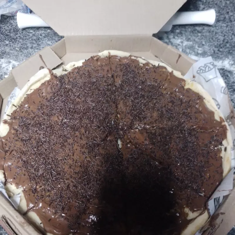 Pizza chocolate