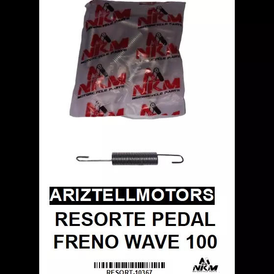 RESORTE PEDAL FRENO WAVE100