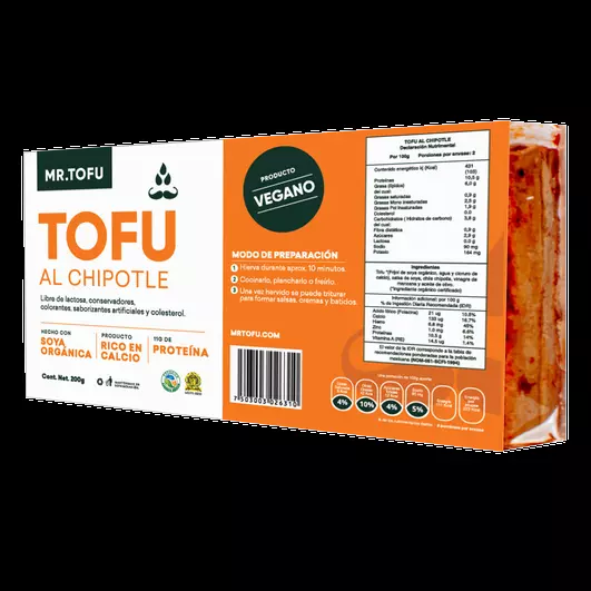 Tofu firme con chipotle