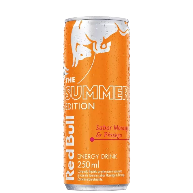 Red Bull 250ml Morango e Pêssego