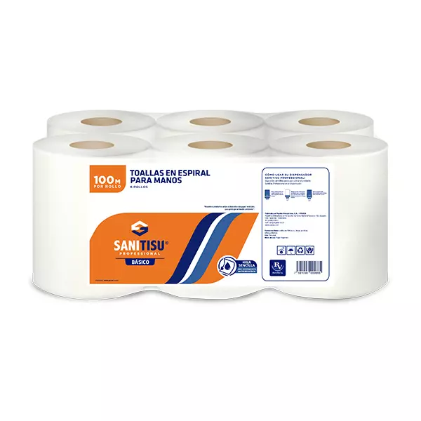 Bulto Toalla Espiral SANITISU 6x100
