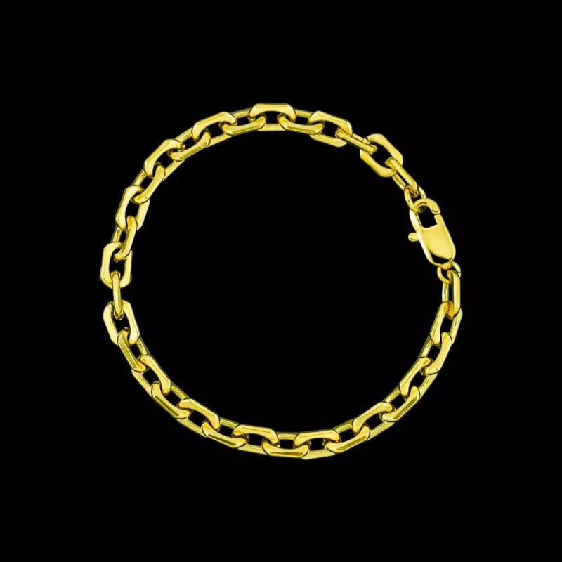 7mm Gold Clip Bracelet