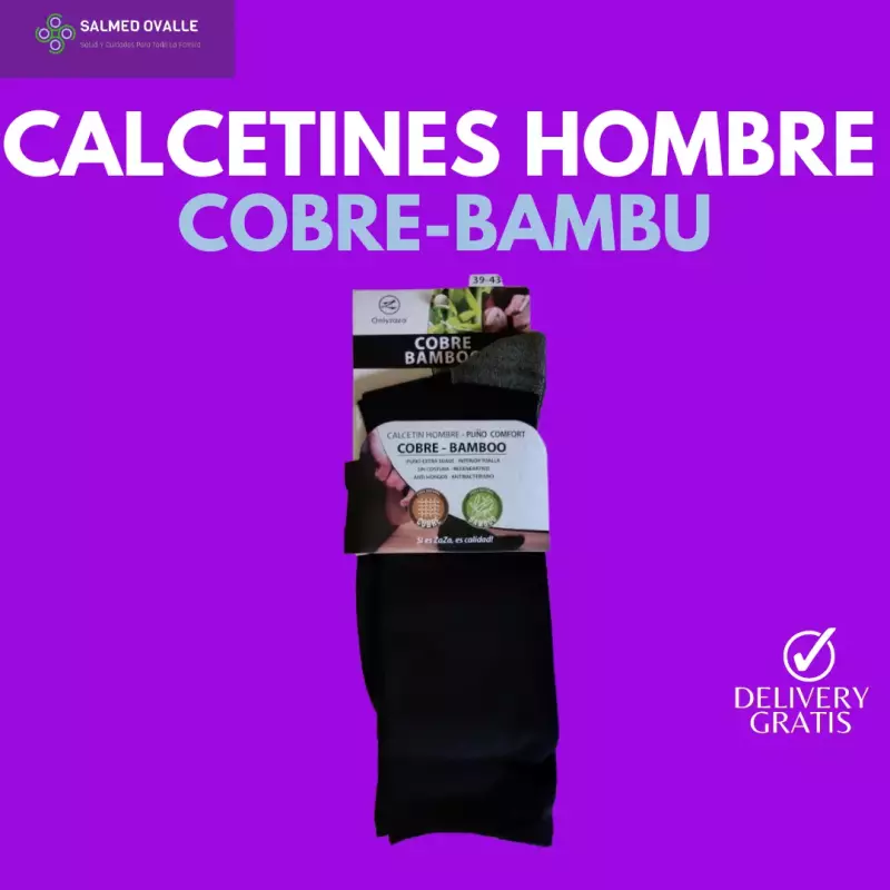 CALCETIN HOMBRE COBRE BAMBU