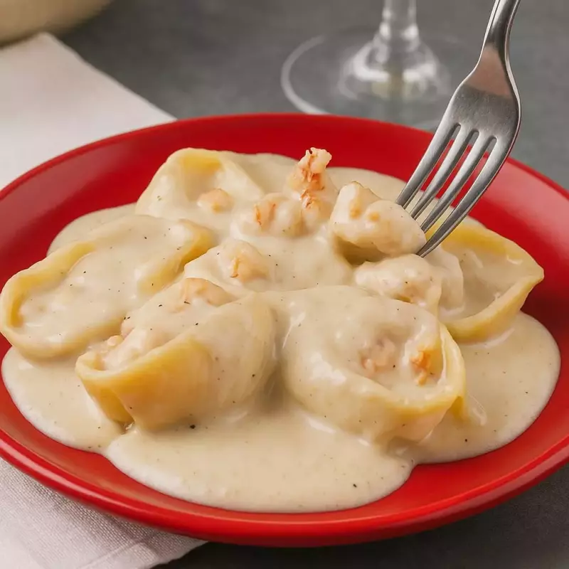 Conchiglione recheado com camarão(copy)