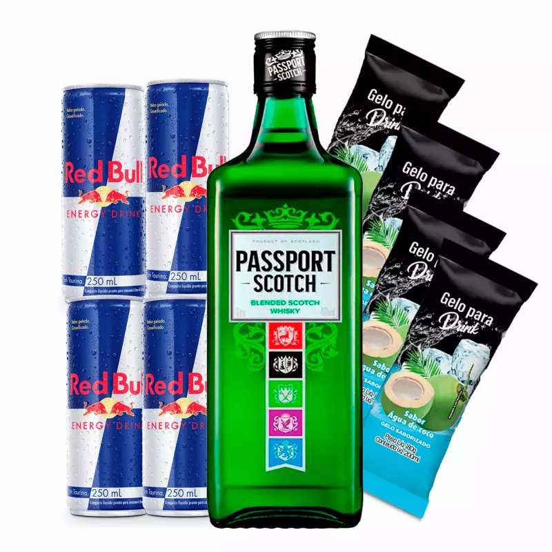 Combo passaport com Red bull
