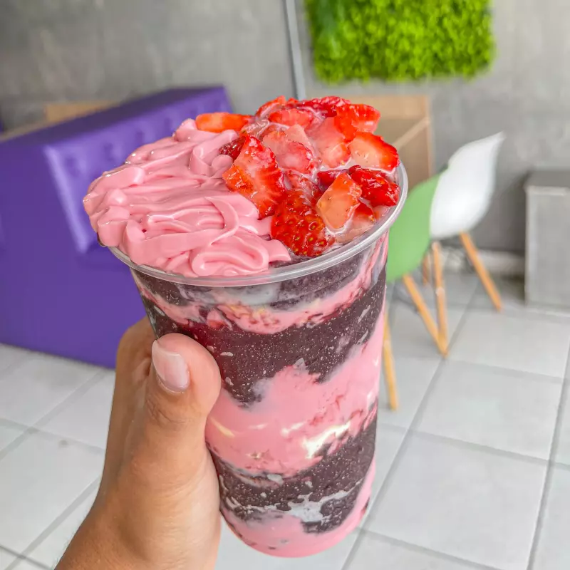 Copo Trufado de Morango 🍓