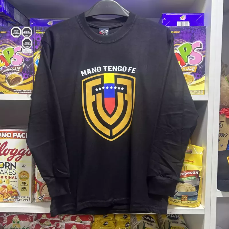 CAMISETA Mano Tengo Fe negra