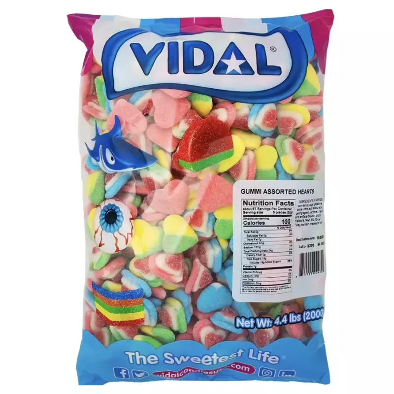 Vidal gummies hearts 4.4lb