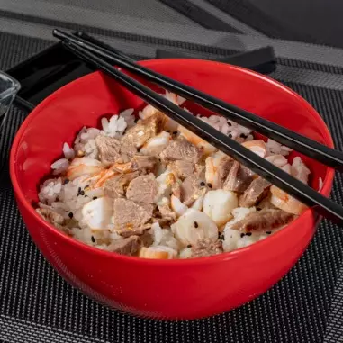 Gohan con Proteína Combinado