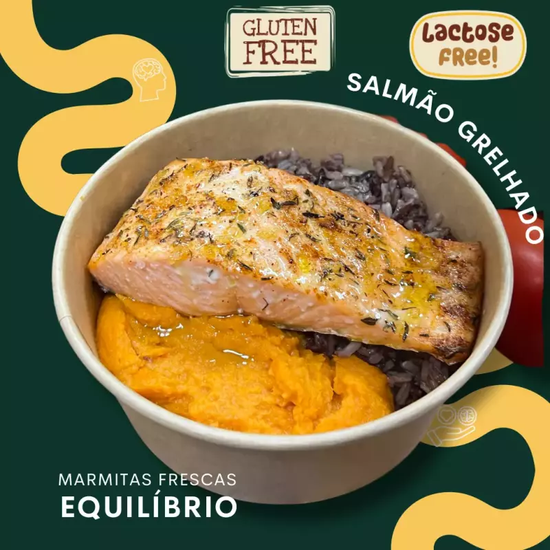 Salmão com Arroz Vermelho