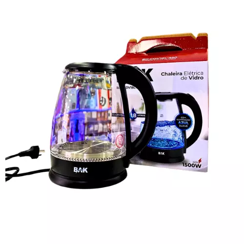 CHALEIRA DE VIDRO 1.8L BK-CDV18L-220