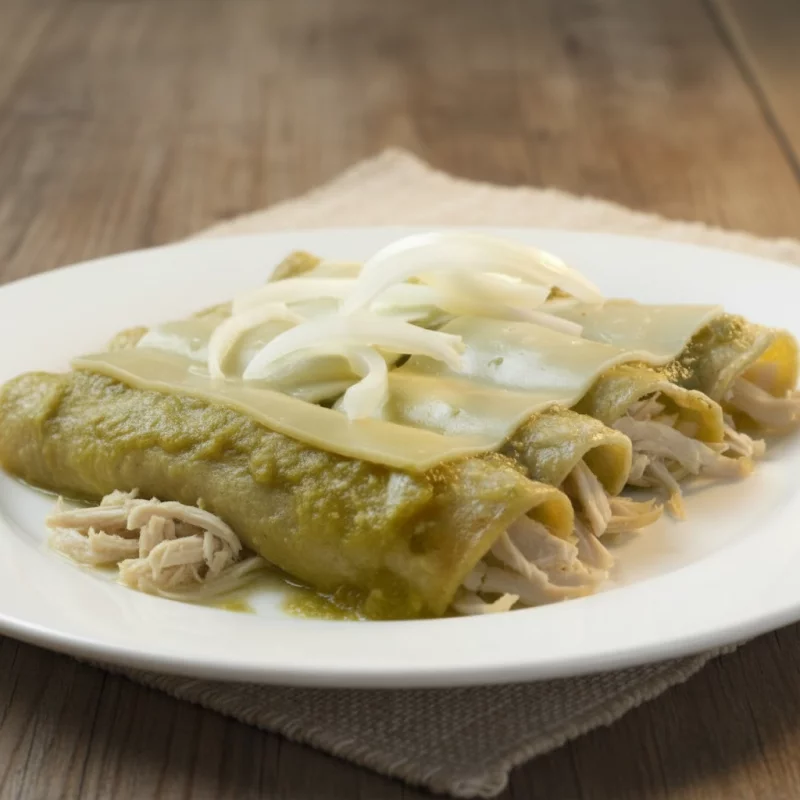 Enchiladas con pollo gratinadas
