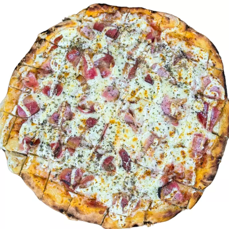 Famosas: Bacon premium e requeijão