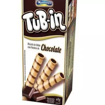Canudos de chocolate
