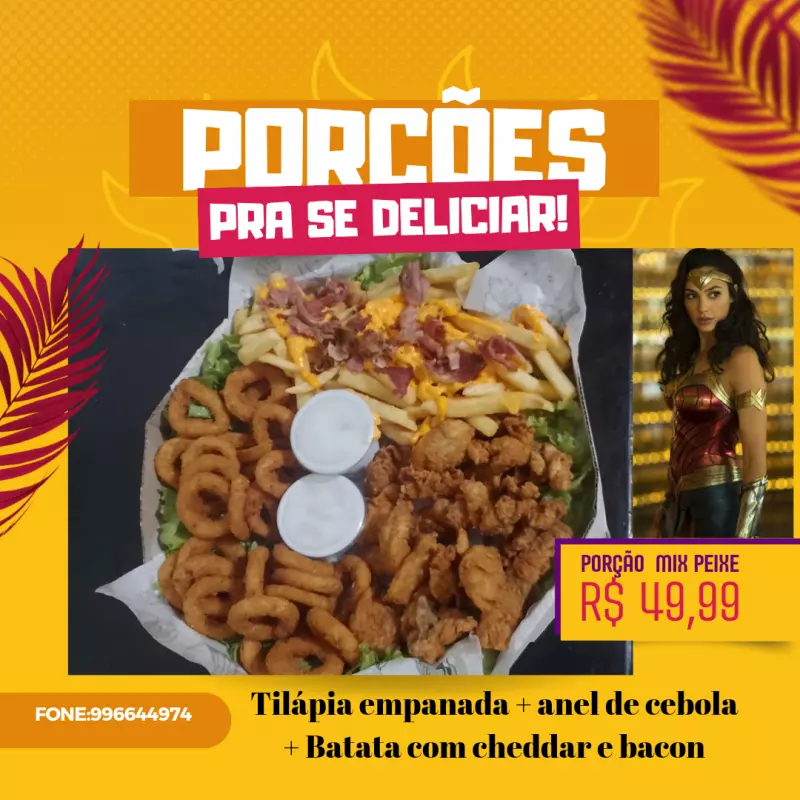 Porção mix peixe