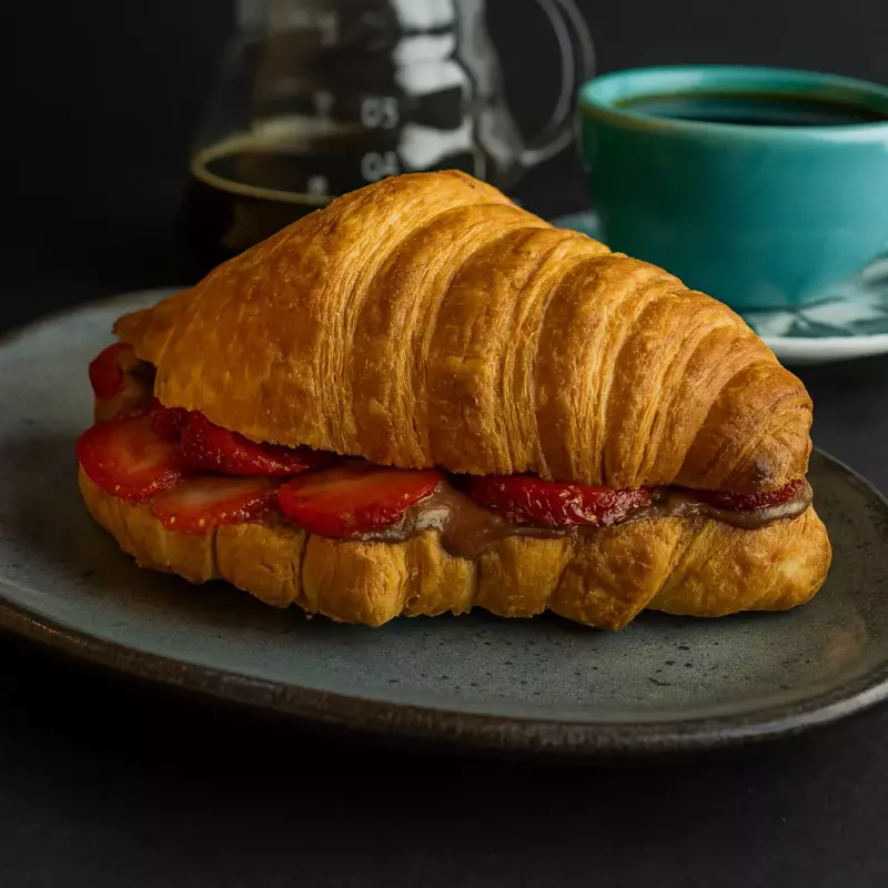 Croissant de Nutella com Morango