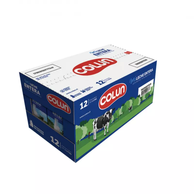 Caja leche entera Colun