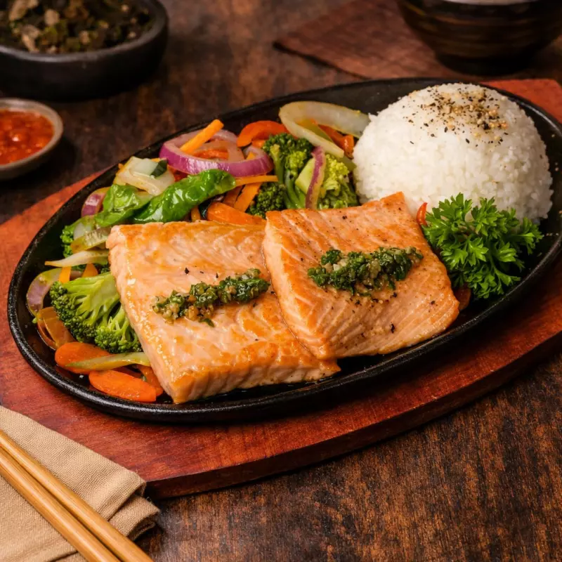 TEPPAN SALMÃO GRELHADO