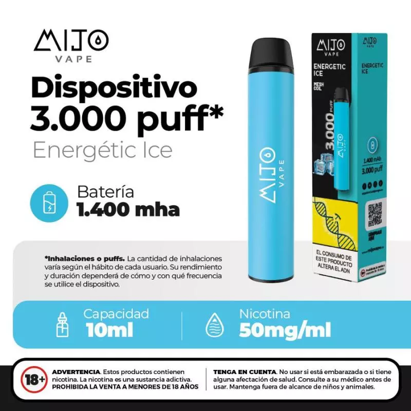 ENERGETIC ICE  (3.000 PUFFS)