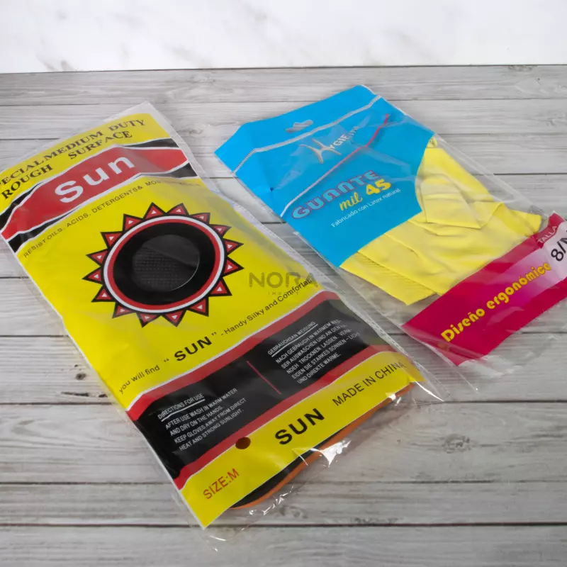 Guantes de Latex Amarillos/Negros