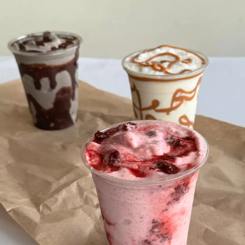 Malteada de frutos rojos