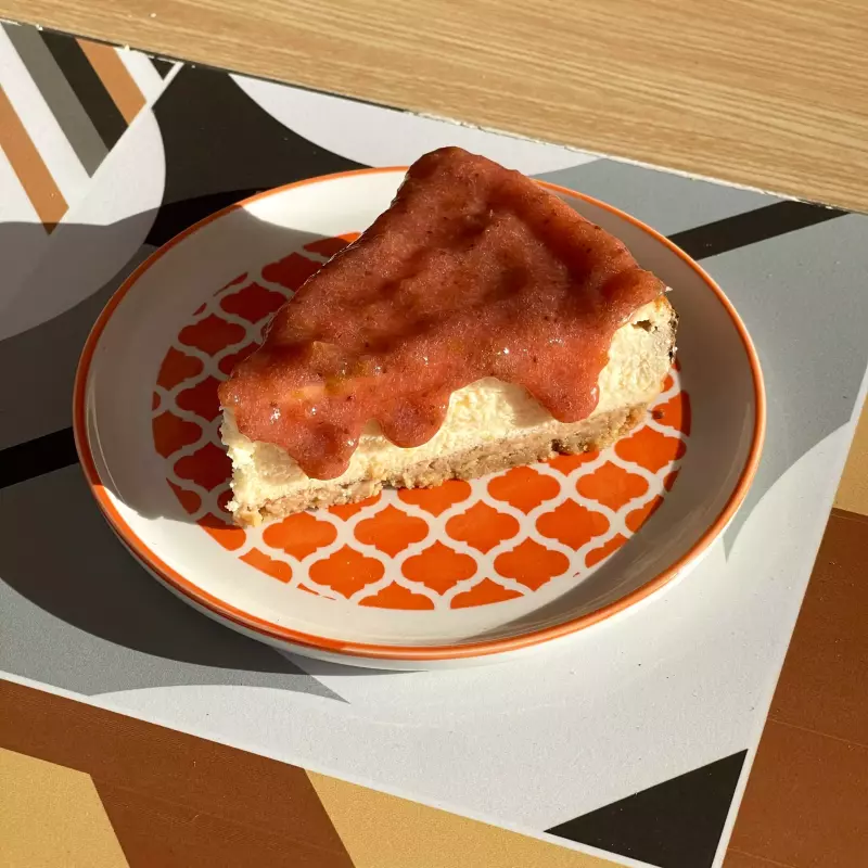 Cheesecake de fresa sugar free