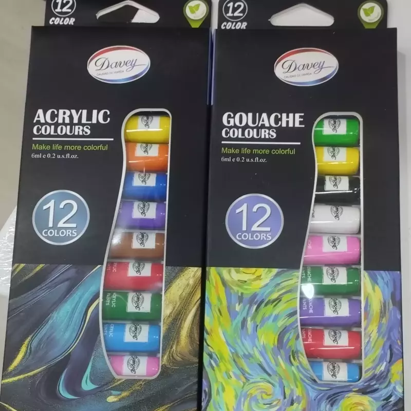 Set de 12 Pinturas acrílicas