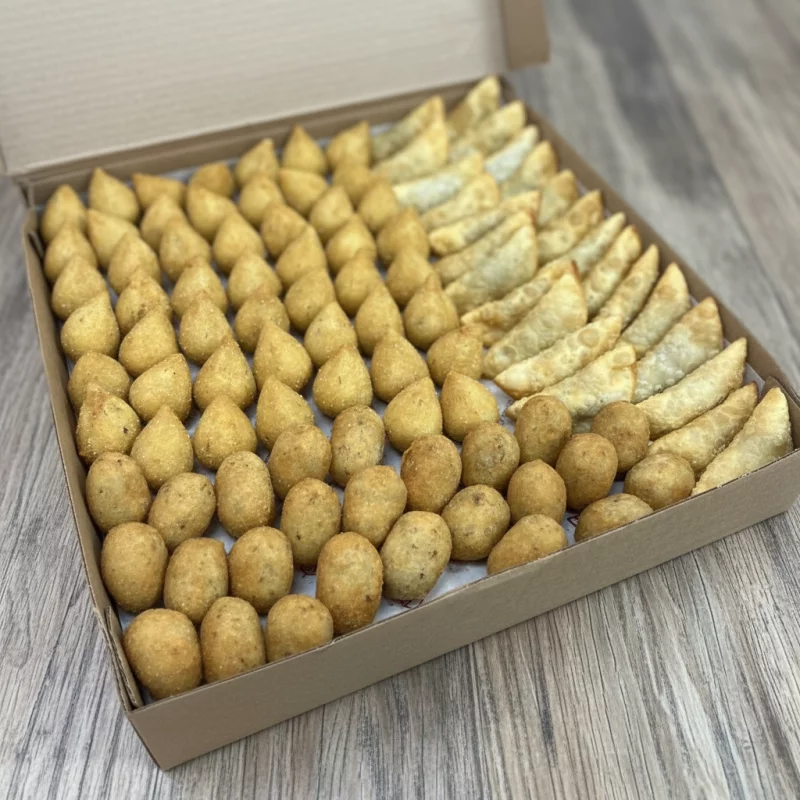 100un Salgadinhos Fritos