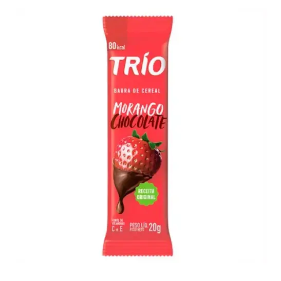 Barra Cereal Trio Morango  Chocolate