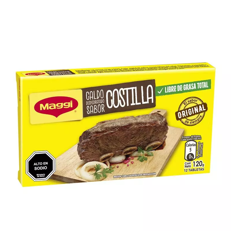 Caluga Maggi costilla 12 unidades