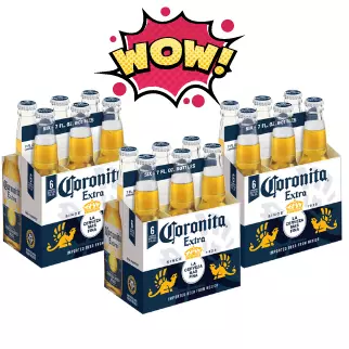 3 Six pack Coronita 210ml