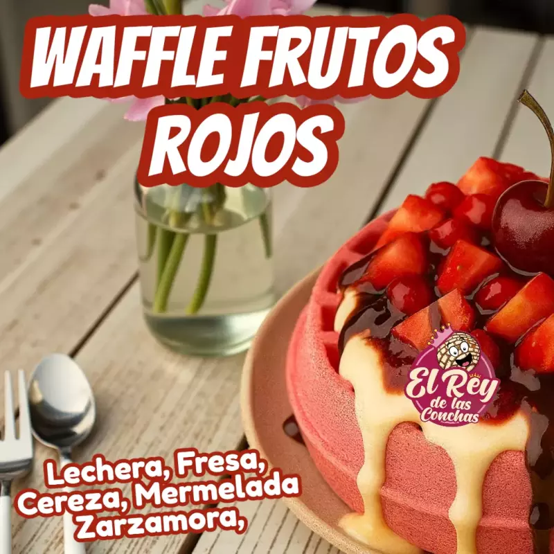 Waffle Frutos Rojos
