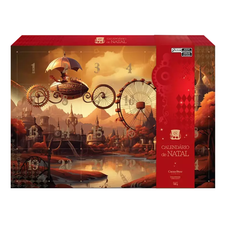 Caixa Choco Calendário Advento 188g