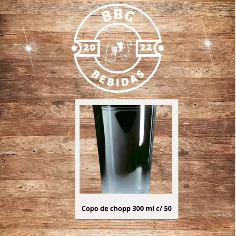 Copo de chopp de 300 ml c/50
