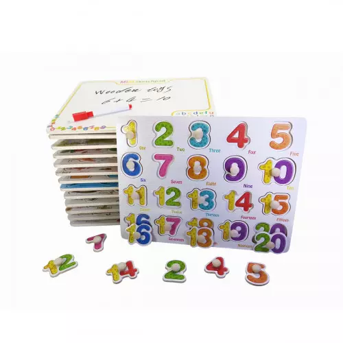 Numeros de Madera 2 en 1