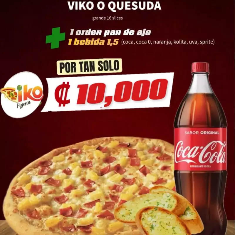 Combo #4 Quesuda o Viko