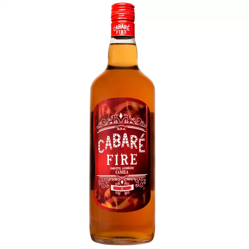 CACHAÇA CABARÉ FIRE 1 L