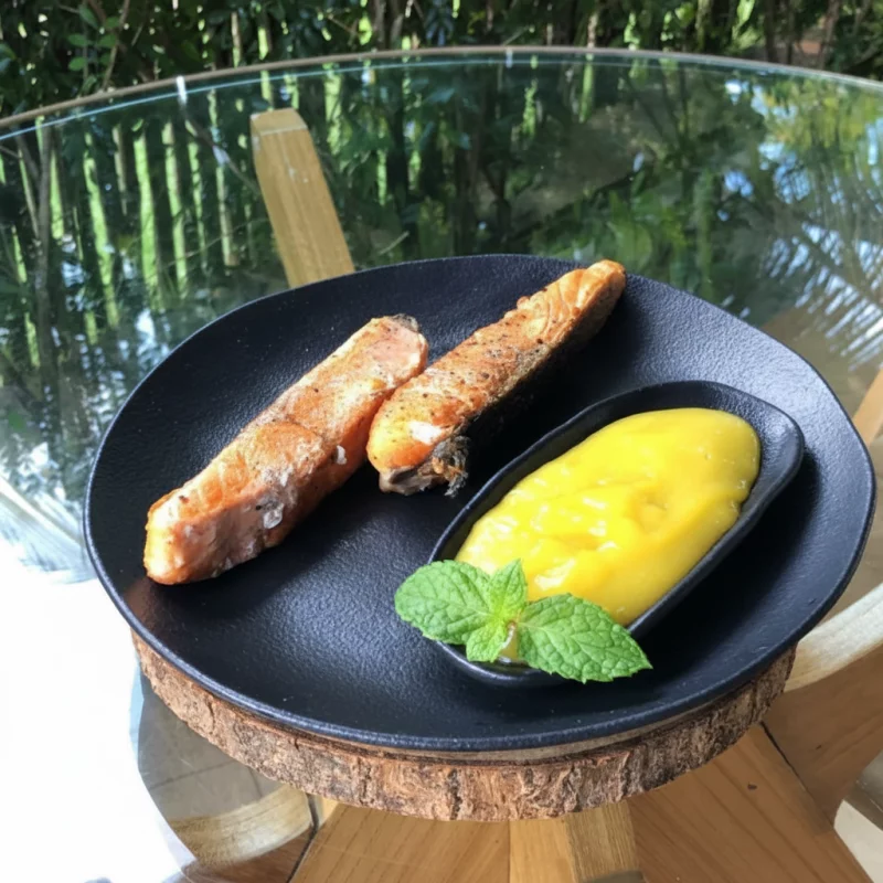 SALMÃO COM PURE DE MANDIOQUINHA